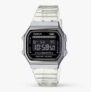 Casio Unisex RetroResin Strap Digital Watch, Clear/Black A168XES-1BEF ( W/code)