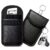 Caslord Faraday Pouch for Car Keys, Pack of 2 Anti-Theft RFID Key Fob Protection Bag with 4 Key Rings M R/B – with Prime Futing EU / FBA