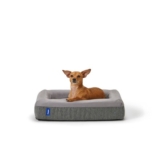 Casper Plush Memory Foam Dog Bed, Large, Gray