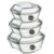 Casserole Dishes with Lids, Glass, Set of 3