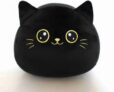 Cat Plush Toy – 20cm Soft Cat Pillow for Work, Travel, and Naps – Adorable Animal Shaped Cushion for Kids & Adults Black Cat Plush,Cat Stuffed Animal Toy,Black Cat Plushies Doll
