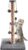 Cat Scratching Post Vertical Scratch Claw Scratcher Modern Design Natural Sisal Scratch Pole with Toy Ball for Cats (Grey with 4 balls, 74CM)