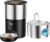 Cat Water Fountain for Drinking and Feeder: Stainless Steel Cat Fountain and Automatic Cat Feeder with Timer, 5L Pet Feeder for Dry Food & 2L Water Fountain Cats Bowl, Programmable Pet Food Dispenser