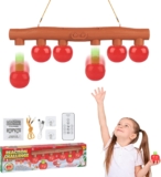 Catching Sticks Game Hand Speed Challenge Game,Pugil Sticks Quick Reactions Toy with 3 Dropping Speeds, Hand-Eye Coordination Training, Drop It Catch It Win It Reaction Game, Fun, Red