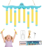 Catching Sticks Game Hand Speed Challenge Game,Pugil Sticks Quick Reactions Toy with 3 Dropping Speeds, Hand-Eye Coordination Training,Drop It Catch It Win It Reaction Games, Fun Octopus Shapes (Blue)