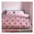 Catherine Lansfield Disco Cherries Stripes Reversible Double Duvet Cover Set