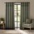 Catherine Lansfield Melville 46×54 Inch Lined Eyelet Curtains Two Panels Green