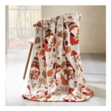 Catherine Lansfield Woodland Gonks Fleece Blanket 130x170cm