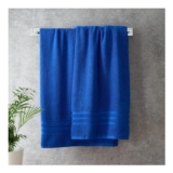 Catherine Lansfield Zero Twist Cotton Hand Towel 50x85cm Cobalt Blue
