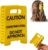 Caution Overstimulated Hair Clip,Claw Clips for Thick Hair,Anti-Slip Medium Hair Claw,Funny Yellow Caution Sign Hair Accessories for Women,Strong Hold Rectangle Claw with Grip Teeth,Hair Styling