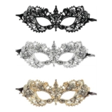 CavspkArt 3PCS Lace Eye Masks Half-Face Masquerade