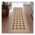 Cekene Jute Hallway Runner 50x150cm, Non-Slip, Washable, Brown