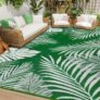 Cekene Outdoor Rugs for Garden Waterproof 245x305cm Green Reversible Plastic Garden Rug UV Resistant Outdoor Area Floor Mat for Outside BBQ Deck Balcony Porch
