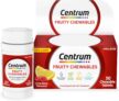 Centrum Fruity Chewables Multivitamin, Chewy Vitamins for Adults, with Vitamin C, D & Zinc, 30 chewables