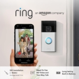 Certified Refurbished Ring Battery Video Doorbell (2024 release) DIY Wireless Video Doorbell Camera I Head-To-Toe View, HD Video Easy to install (5 min) With Built-in Battery I 30-day free trial