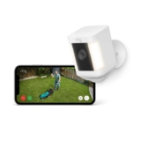 Certified Refurbished Ring Spotlight Cam Plus Battery by Amazon Wireless Outdoor Security Camera 1080p HD Video,Two-Way Talk,LED