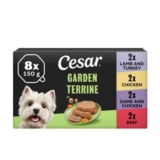 Cesar Garden Terrine Wet Dog Food Tray Beef,Lamb,Poultry,Game Loaf 8 X 150g