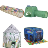 Chad Valley Long Play Tunnel £6 / Dinosaur Play Tent and Tunnel £11 / Habitat Sienna Jungle Play Tent £15 – Free C&C