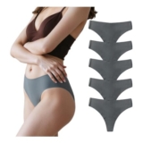 Changlizi 5-Pack Seamless Womens High-Rise Hipster G-String