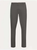 Charcoal Grey Slim Stretch Chino Trousers Free C&C