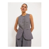 Charcoal Pinstripe Waistcoat