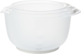 Chef Aid Contain 3 Mixing Bowls, Non-Slip Base, Soft Grip Handle, Microwave and Dishwasher Safe, Compact, Stackable, Ideal for baking and cooking, Off-white, 1.5 Litre, 2 Litre, 2.5 Litre