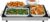 Chefman Electric Warming Tray, Glass-Top 53 x 41 cm, Temperature Control Adjustable Heat, for Buffets, Parties & Events, Stainless Steel