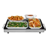 Chefman Electric Warming Tray with Glass-Top Temperature Control