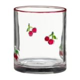 Cherry Embossed Tumbler Glass