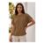 Chocolate Textured Stretch Tunic Top
