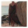 Chocolate/Black Hanky Hem Dress