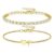 Chriscoco Gold Initial Letter Bracelets Stainless Steel