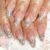 Christmas Almond French Tip False Nails, 24PCS Glitter Pink Oval Shaped Press on Nails with White Snowflakes Design, Reusable Fake Nails Almond, Cute Acrylic Press-On Nail for Nail Art Accessories