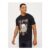 Christmas Def Leppard Santa Hat Black T-Shirt