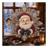 Christmas Pearl Diamond Art Hanging Ornament Kit, Paintings Wall Gift
