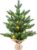 Christmas Tree 50cm 20 inch Pre-Lit Artificial Mini Christmas Trees with LED Lights 70 Branch Tips Desktop Tabletop Christmas Tree Burlap Base for Home Office Mantel Outdoor Use DIY.