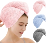 Christmas Unique Gifts for Women Her,3 Pack Hair Towel,Secret Santa Gifts