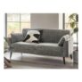 Chunky Chenille Dark Grey Mila 3 Seater Sofa