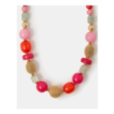 Chunky Resin Beaded Necklace.