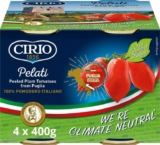 Cirio Peeled Plum Tomatoes 100% Italian Cans, 400g (Pack of 4)
