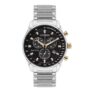 Citizen Eco-Drive Mens Stainless Steel Chronograph Black Dial Watch