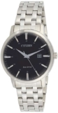 Citizen Mens Bracelet Watch, Black, 40MM, BM7460-88E Eco-Drive Solar Powered, Mineral Crystal, 50M Water Resistant, Silver Tone