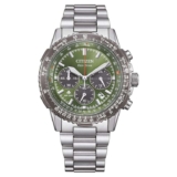 Citizen Promaster Air Navihawk Mens Watch, 200M, Eco Drive, 40mm, Chronograph, Green Dial, Model: CA4664-60W