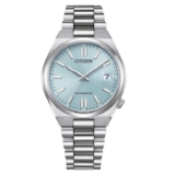 Citizen Tsuyosa Automatic Watch, Silver Blue Dial, Sapphire Crystal, Model :NJ0151-53M – with Prime
