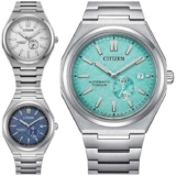 Citizen Zenshin 60 Automatic Sapphire Super Titanium Mens Watch Silver/Blue/Tiffany Blue