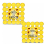 Citronella Tealight Candles for Garden and Patio, 50-Pack