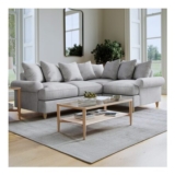 Clara Faro 16 Grey 3 Seater Left Hand Corner Agmamito Sofa