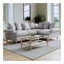 Clara Faro 16 Grey 3 Seater Left Hand Corner Agmamito Sofa