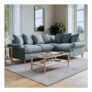 Clara Faro 9 Blue 3 Seater Left Hand Corner Agmamito Sofa