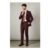 Claret Burgundy Slim Fit Suit Trousers
